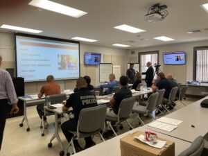 Spokesperson training at Madison County Joint Information Center