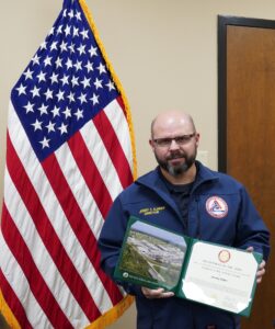 KYEM Director Jeremy Slinker received the Patriotic Public Service Award 